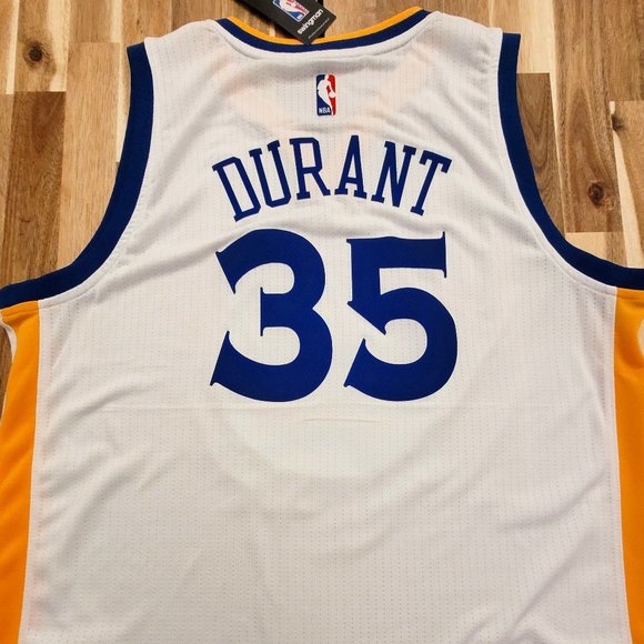*RARE* Kevin Durant - Adidas Swingman - Golden State Warriors White Jersey (L) - Picture 2 of 4